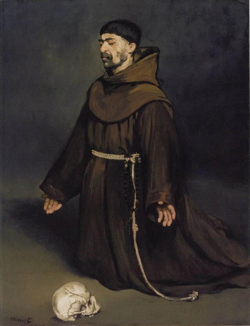 Ein Mönch im Gebet - Édouard Manet