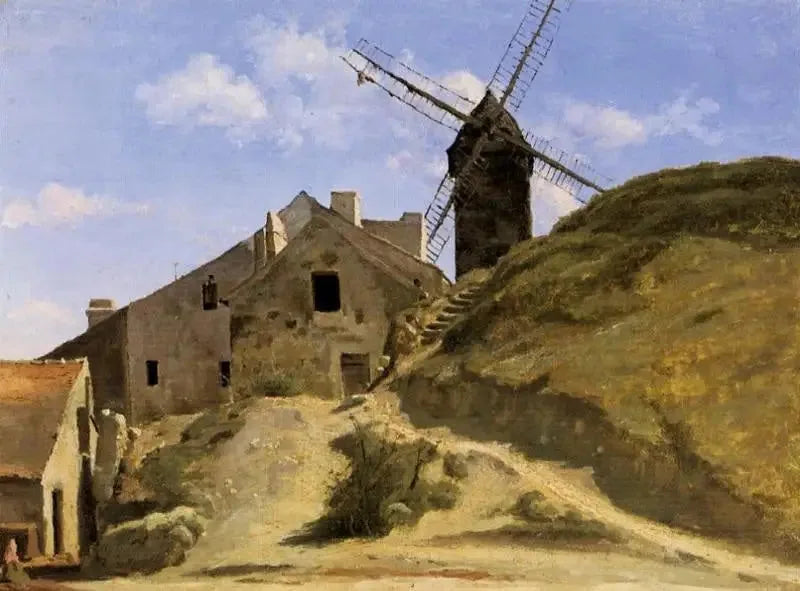 Ein Moulin in Montmartre - Jean-Baptiste Camille Corot