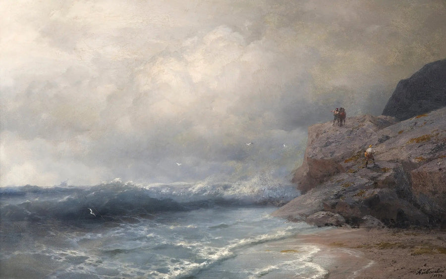 Ein Schiff in Gefahr - Ivan Aïvazovski