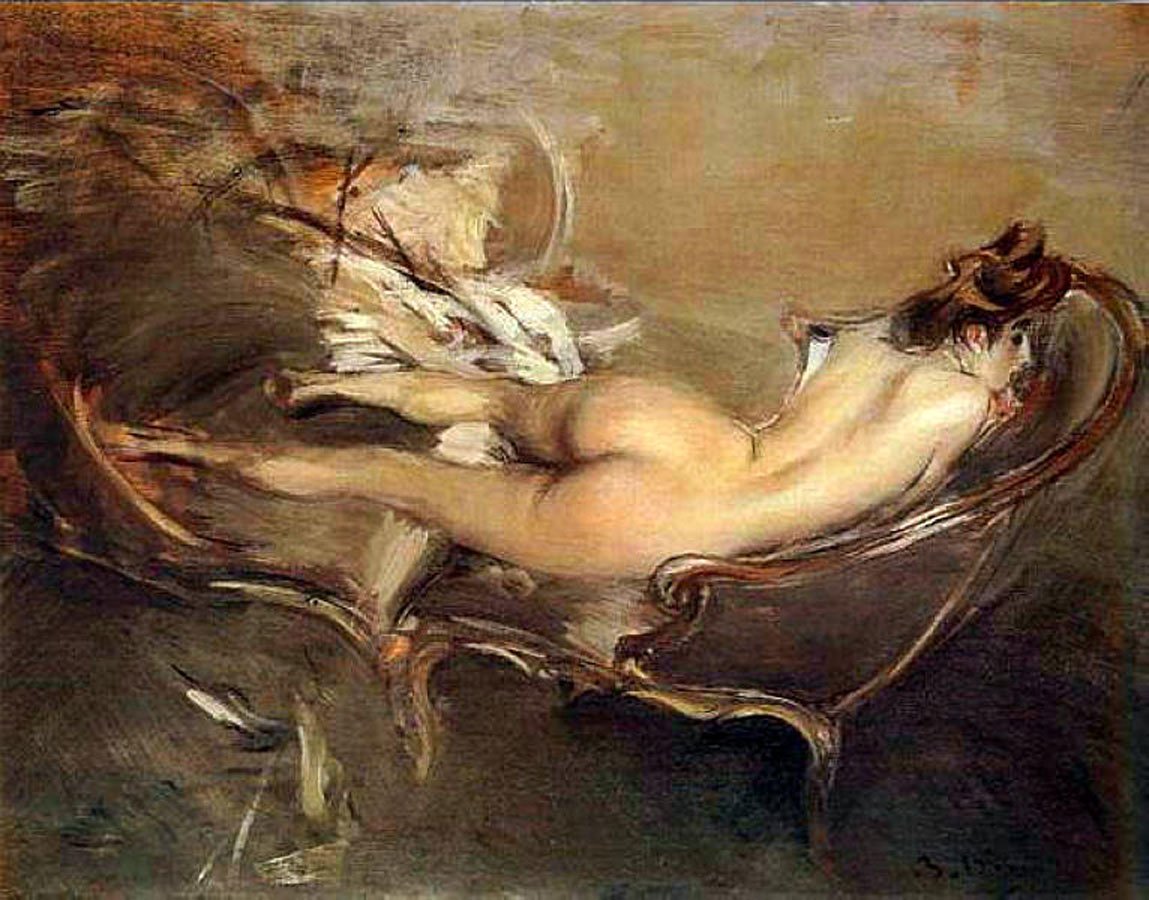 Un nu allongé sur une méridienne - Giovanni Boldini - Alpha Reproduction