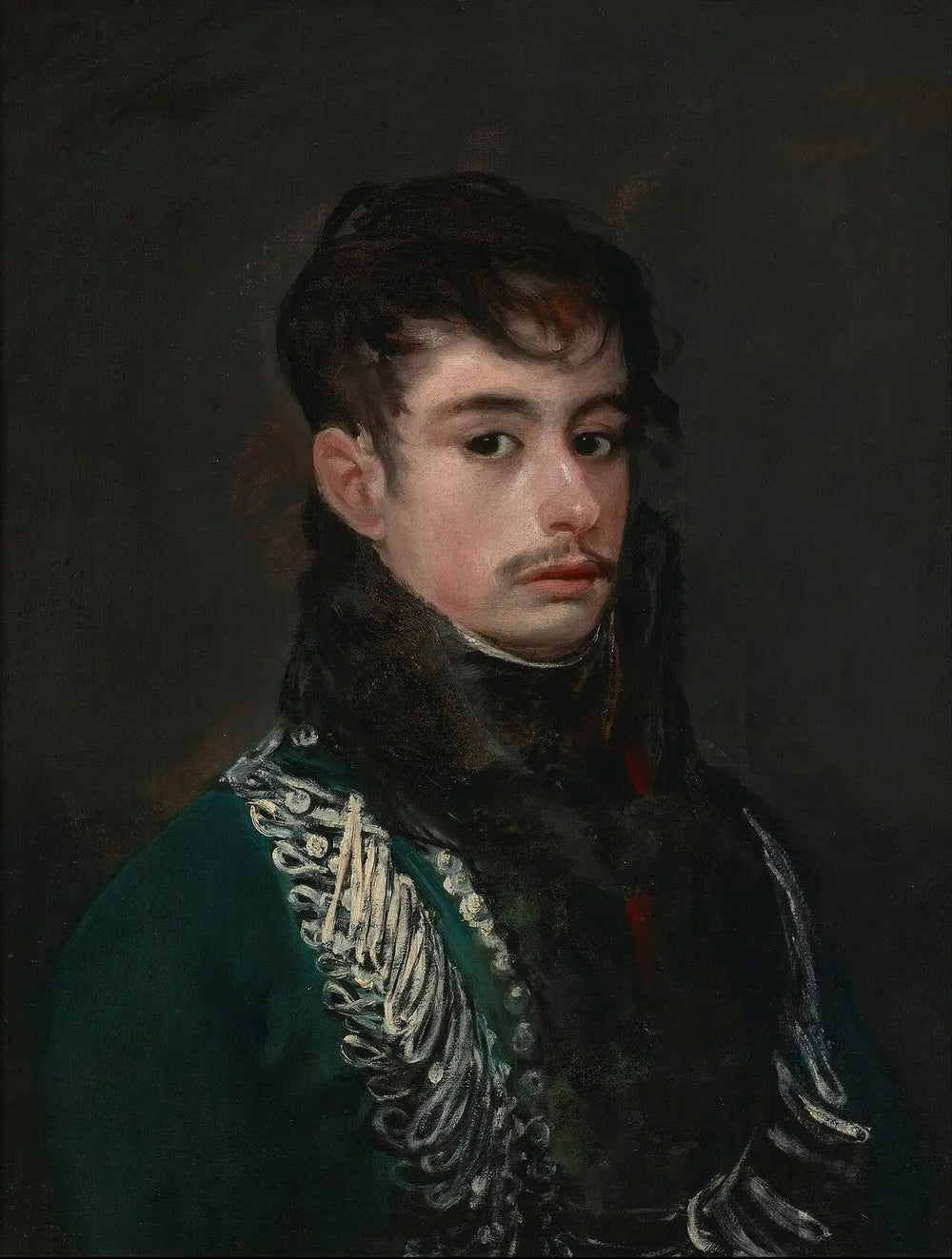 Un officier (probablement le comte de Teba) - Francisco de Goya image 1 tableau peint à l’huile sur toile