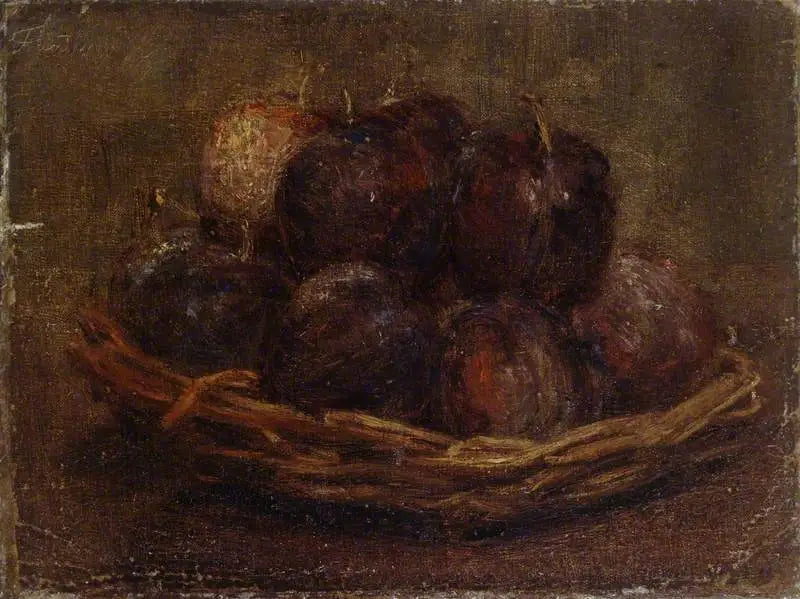 Ein Korb mit Pflaumen - Henri Fantin-Latour
