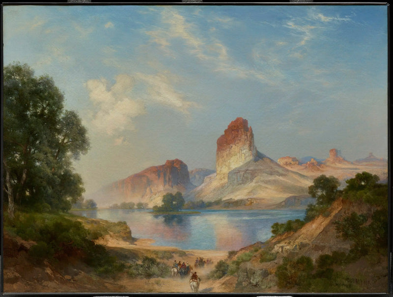 Ein indischer Himmel (Green River, Wyoming) - Thomas Moran