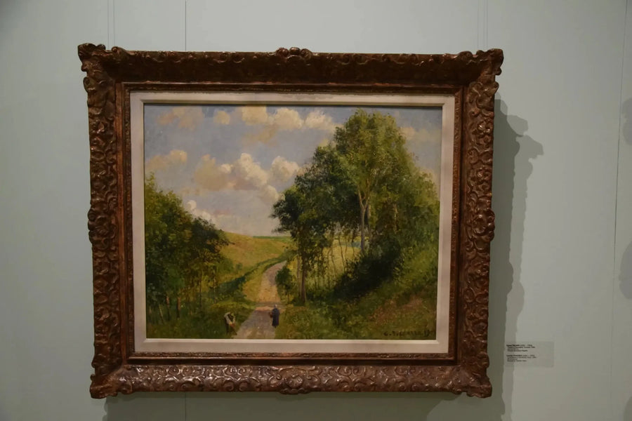 Eine Landschaft in Barneville, Mittag - Camille Pissarro