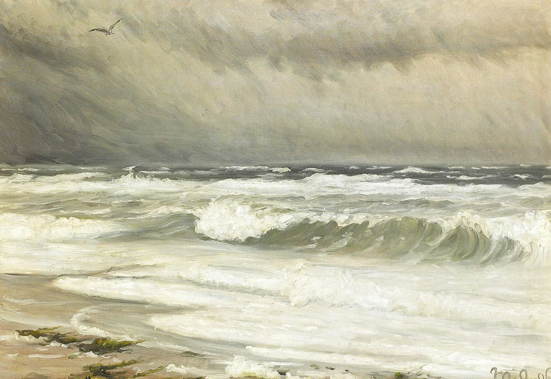 Eine Küstenlandschaft in Skagen. -Michael Peter Ancher