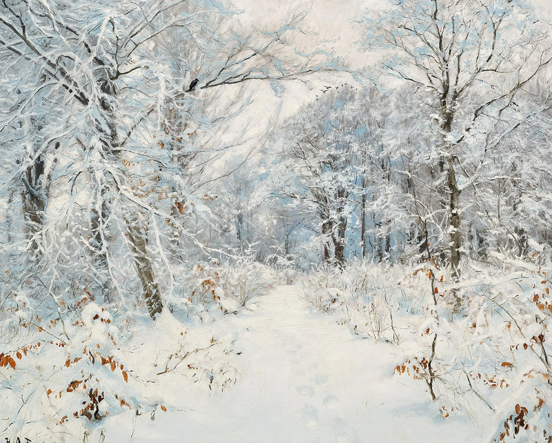Ein Winterwald-Landschaft. - H. A. Brendekilde