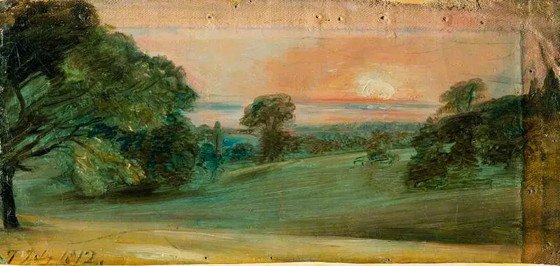 Ein Landschaft bei East Bergholt, am Abend - John Constable
