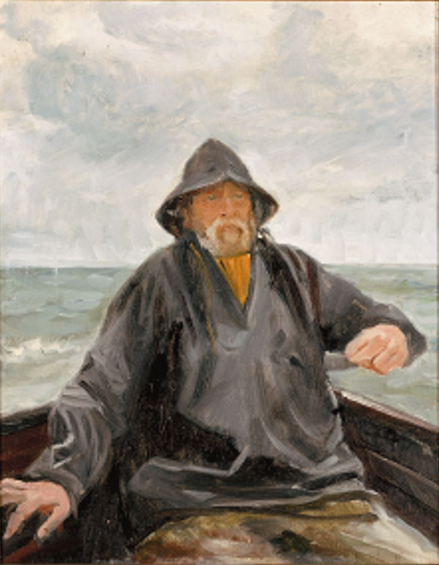 Ein Skagen-Fischer auf See. - Michael Peter Ancher