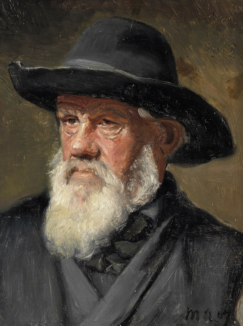 Ein Fischer aus Skagen in seiner Sonntagsgarderobe. – Michael Peter Ancher