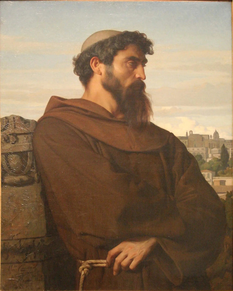 Ein Denker, junger römischer Mönch - Alexandre Cabanel