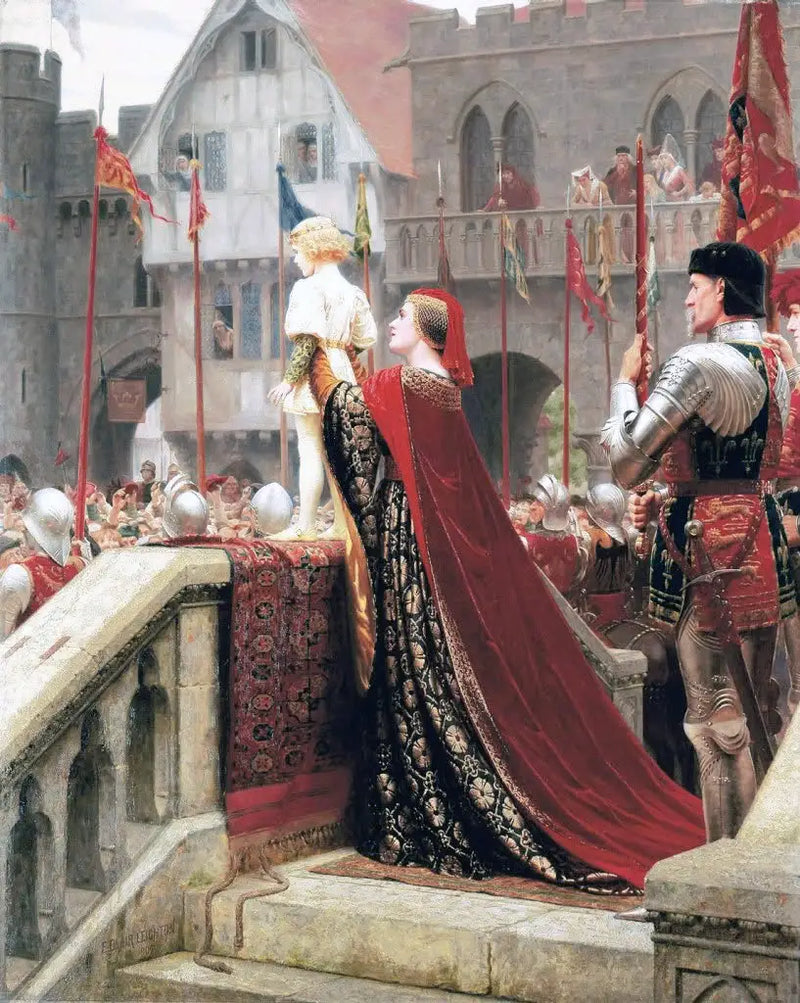 Ein kleiner Prinz, der möglicherweise eines königlichen Thrones in Zukunft segnen wird - Edmund Blair Leighton