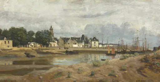 Ein Hafen in der Bretagne - Jean-Baptiste Camille Corot