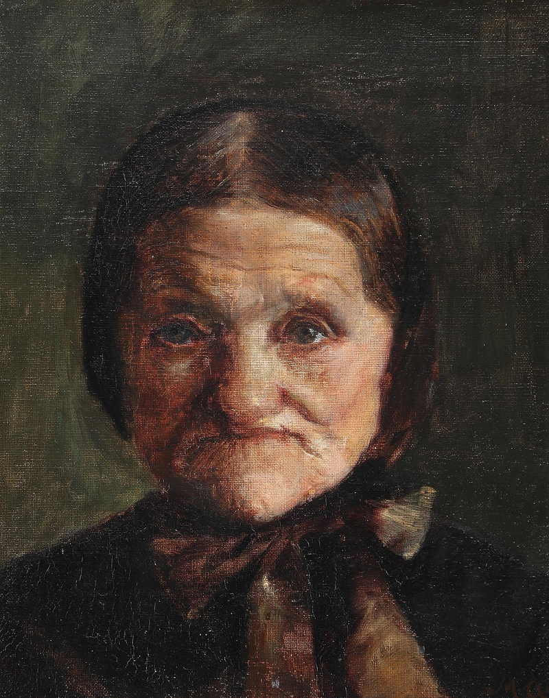 Ein Porträt von Maren Bollerhus. -Michael Peter Ancher