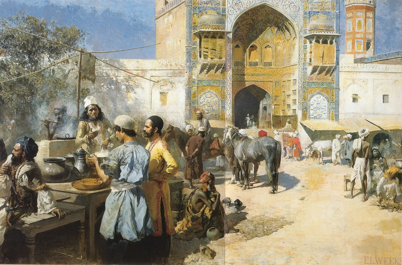 Ein Open-Air-Restaurant, Lahore - Edwin Lord Weeks