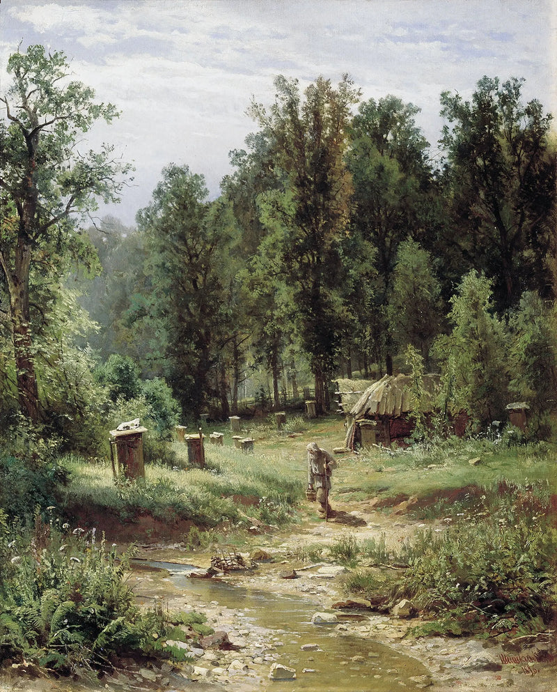Ein Bienenhaus im Wald - Ivan Chichkine