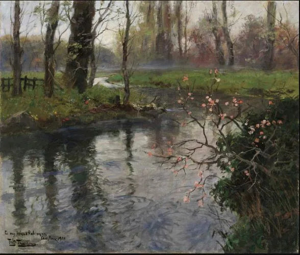 Ein Bach im Frühling - Frits Thaulow