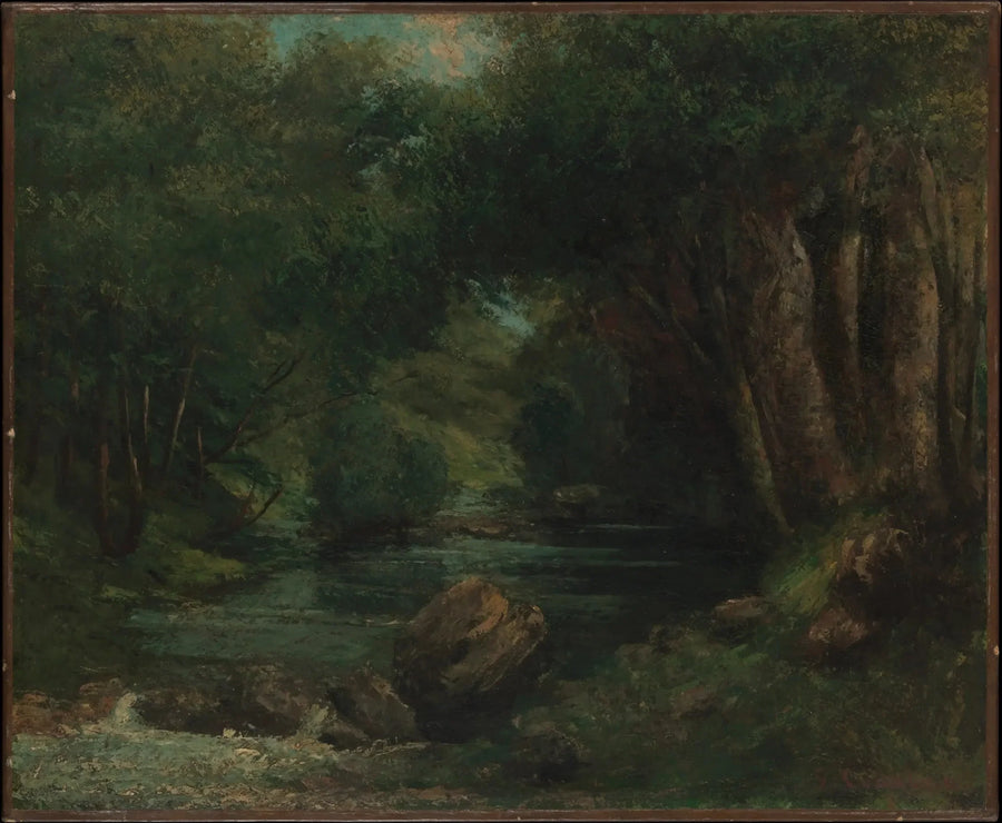Ein Bach im Wald - Gustave Courbet