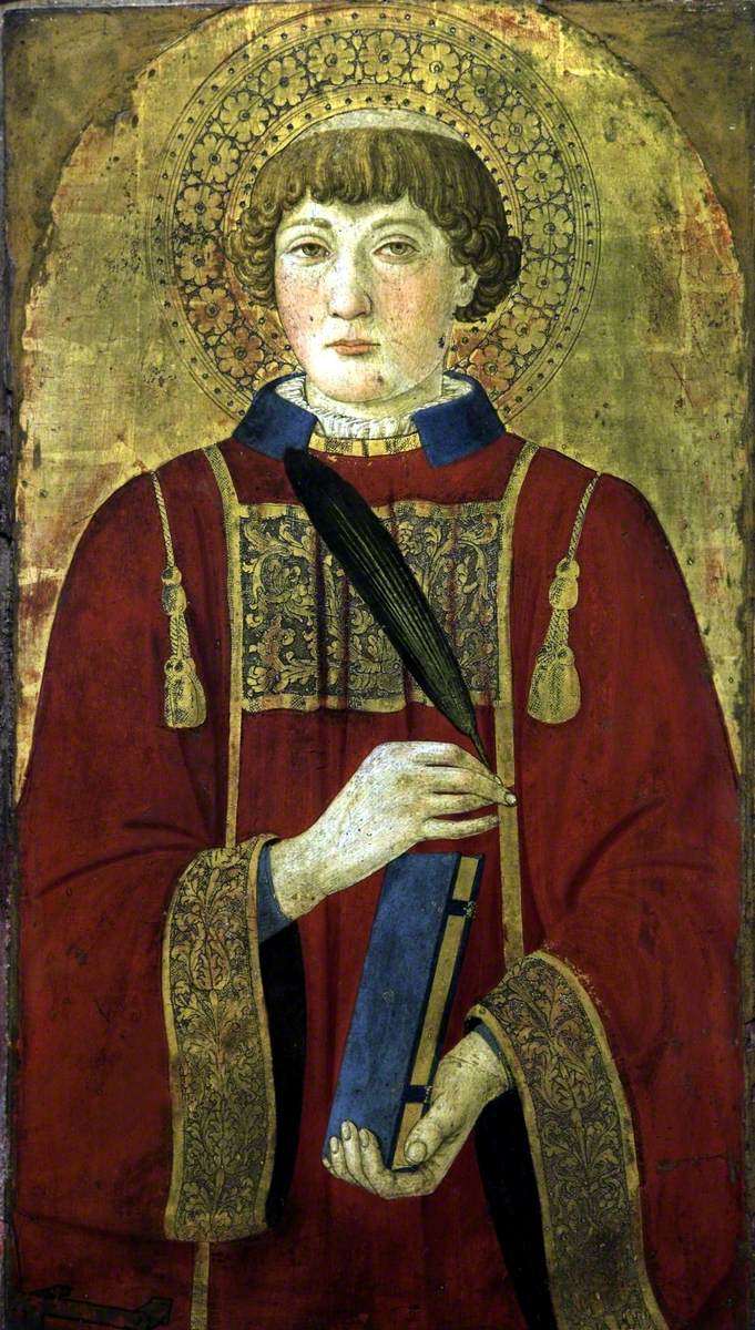 Ein heiliger Märtyrer (wahrscheinlich Heiliger Laurentius) - Cosimo Rosselli