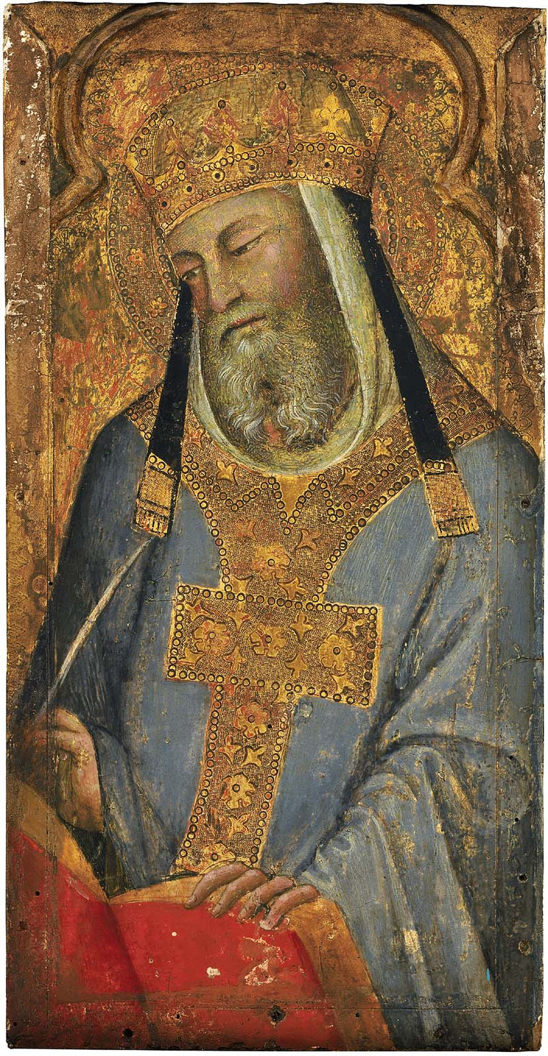 Ein Heiliger Papst (Heiliger Gregor der Große?) - Bartolo di Fredi