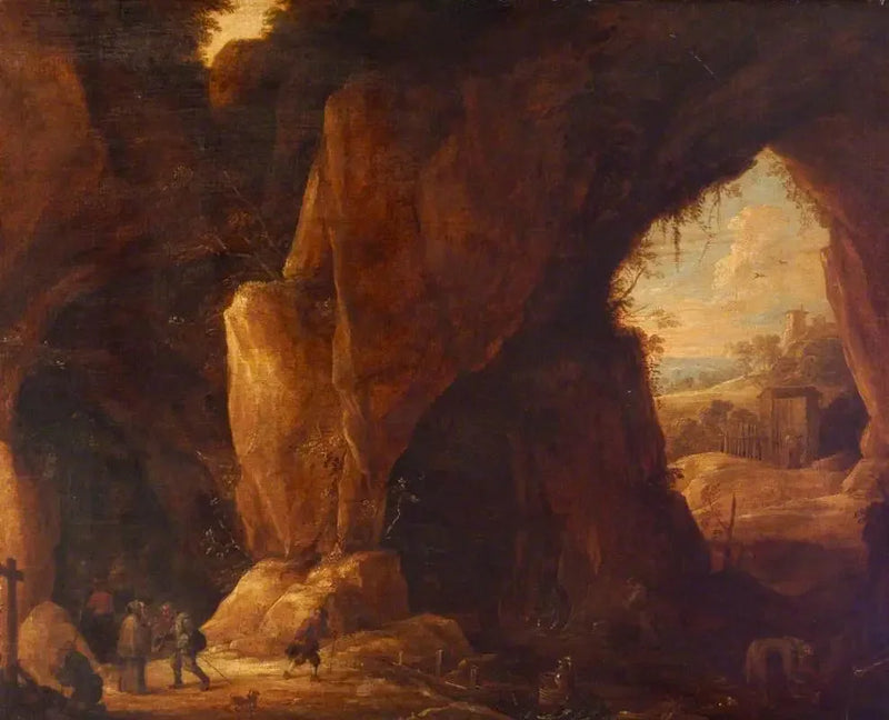 Ein Heiligtum in einer Höhle - David Teniers der Jüngere