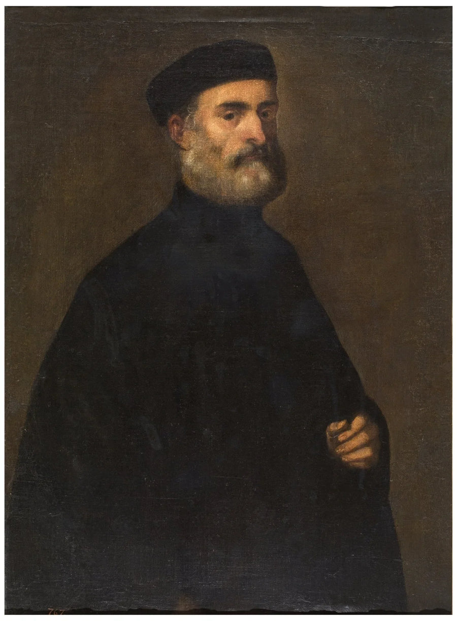 Ein venezianischer Senator oder Sekretär - Jacopo Tintoretto