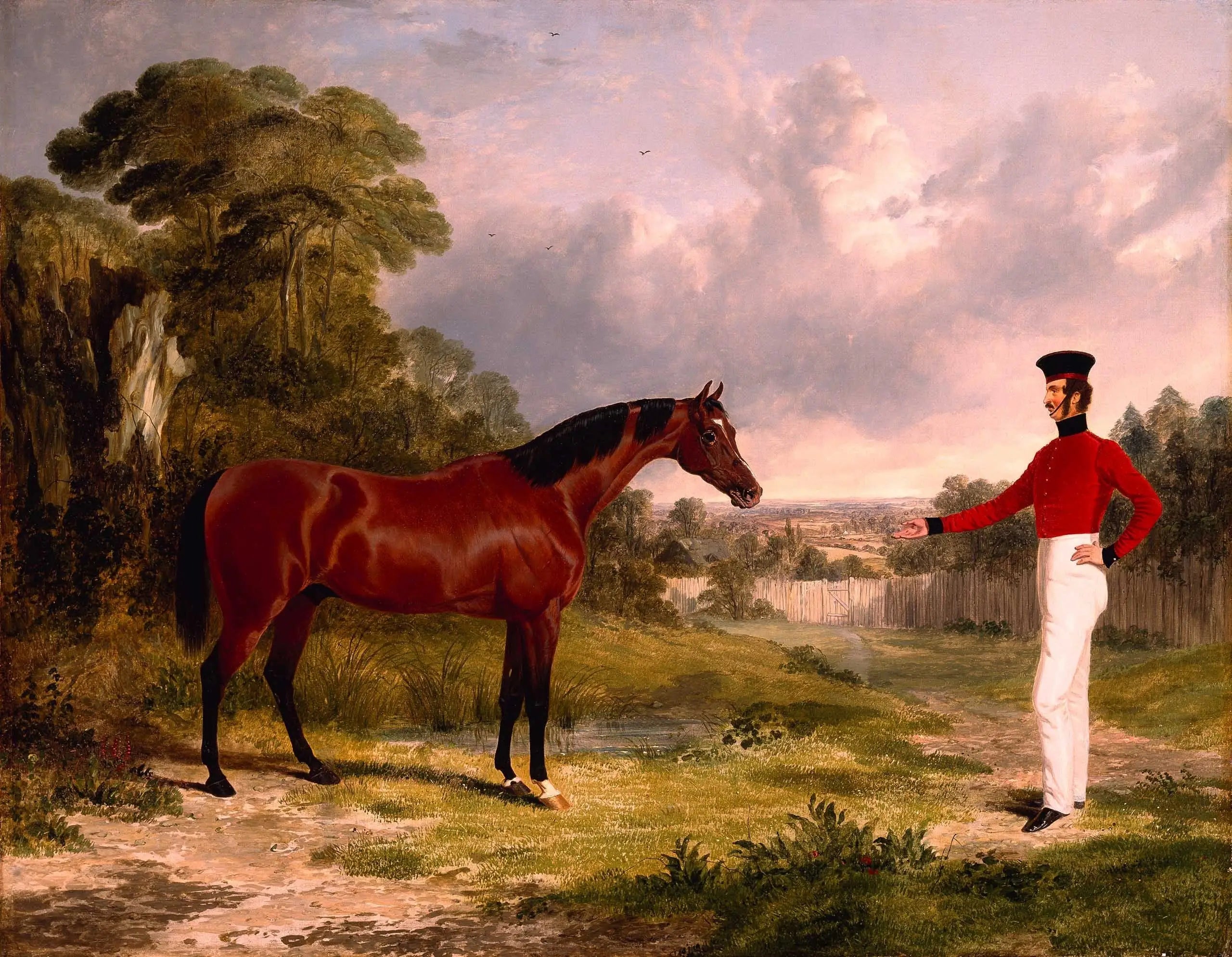 Un soldat avec un destrier d'officier - John Frederick Herring, Sr. image 1 reproduction réalisée par Alpha Reproduction
