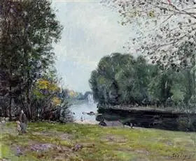 Eine Wendung des Loing - Sommer - Alfred Sisley