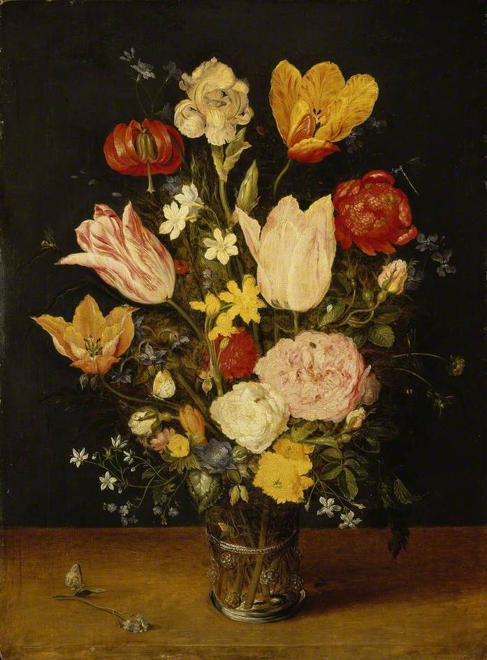 Un vase de fleurs - Jan Brueghel le Jeune image 1 copie peinte à la main à l’huile