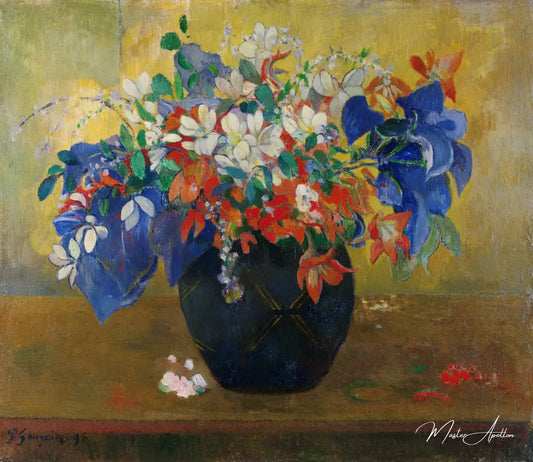 Un vase de fleurs - Paul Gauguin - Reproductions de tableaux et peintures haut de gamme