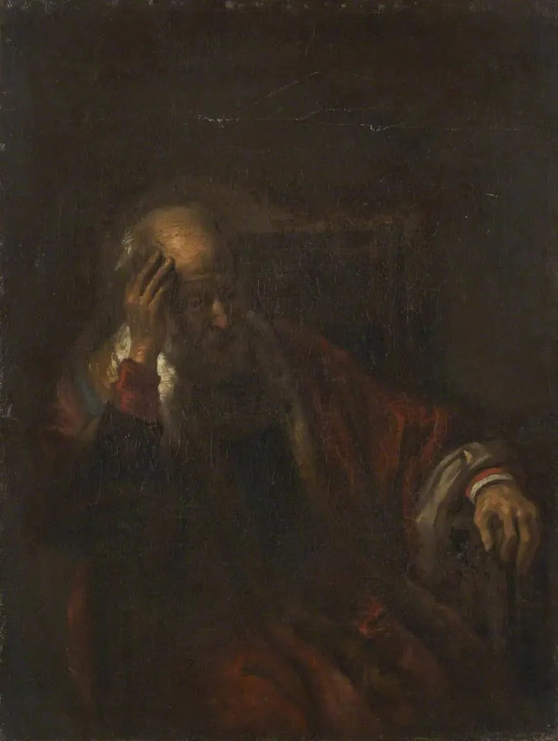 Ein alter Mann in einem Sessel - Rembrandt