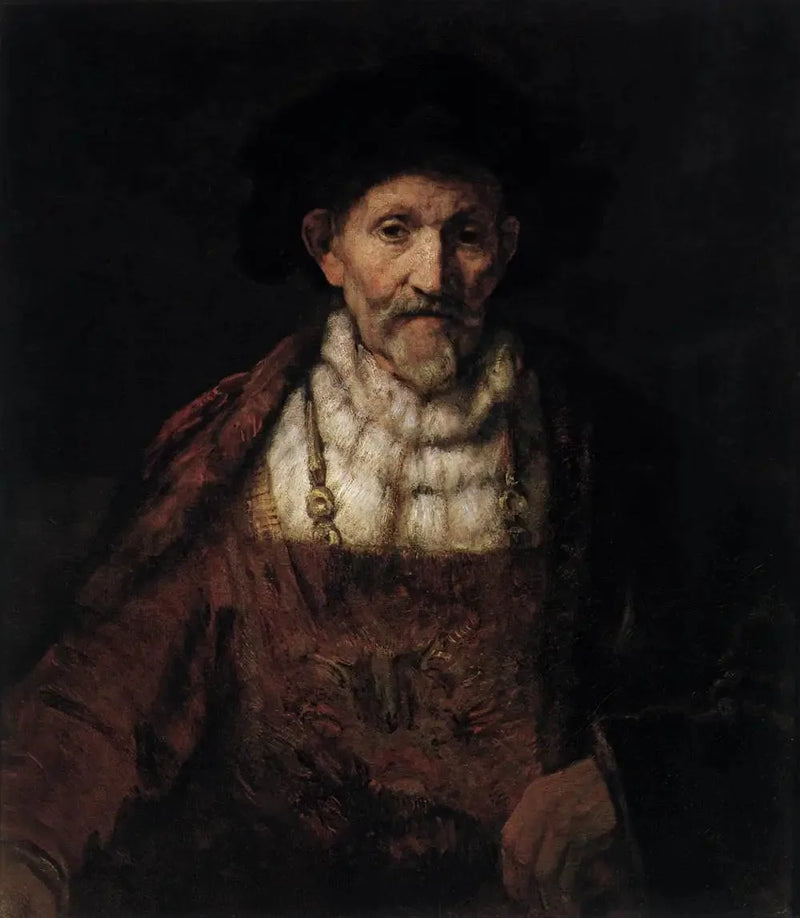 Ein alter Mann in fantasievoller Kleidung - Rembrandt