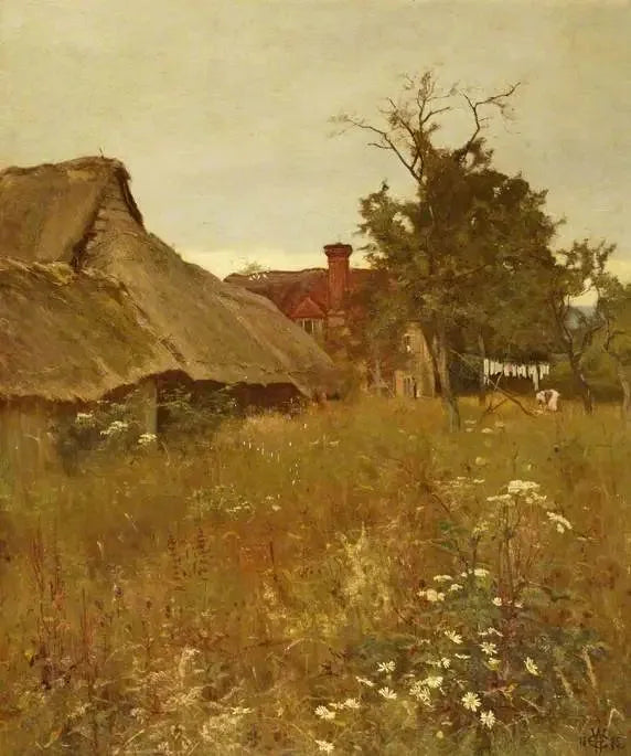 Ein alter, von Unkraut überwucherter Winkel - Edward Wilkins Waite
