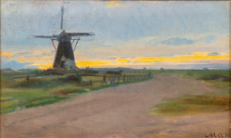 Eine alte Windmühle. – Michael Peter Ancher