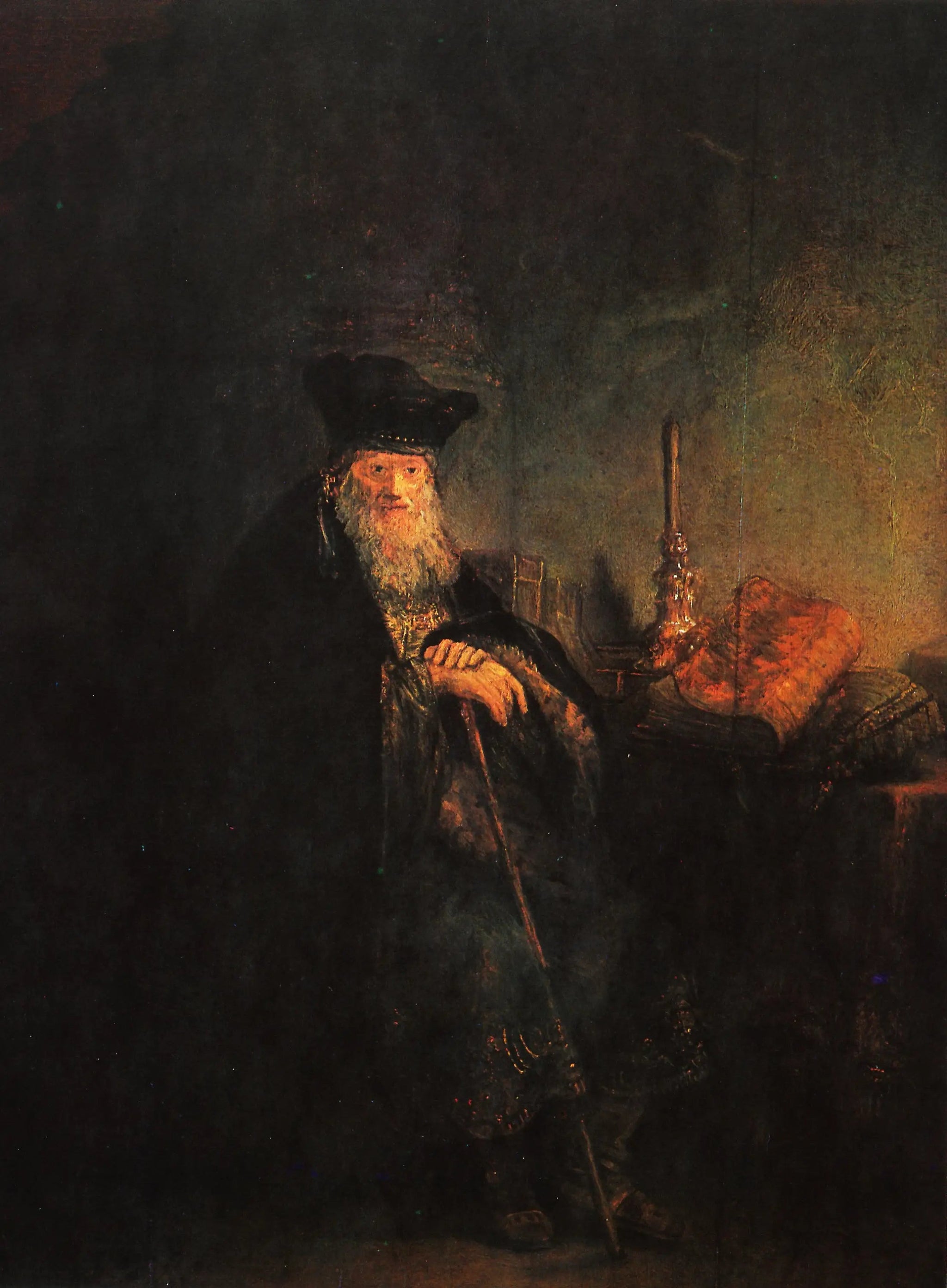 Un vieux savant dans un bureau - Rembrandt image 1 reproduction réalisée par Alpha Reproduction