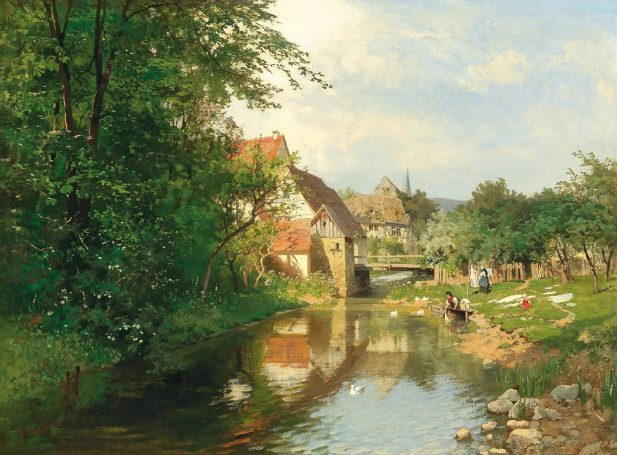 Ein Dorf am Flussufer - Hugo Darnaut