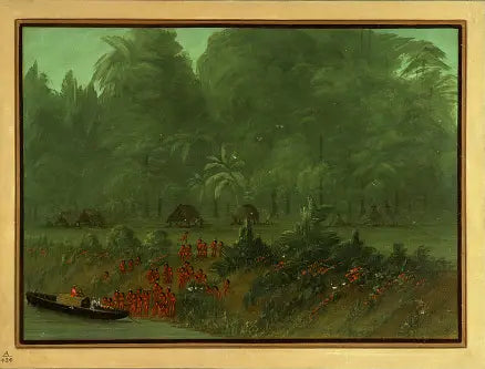 Ein Dorf Yahua - George Catlin