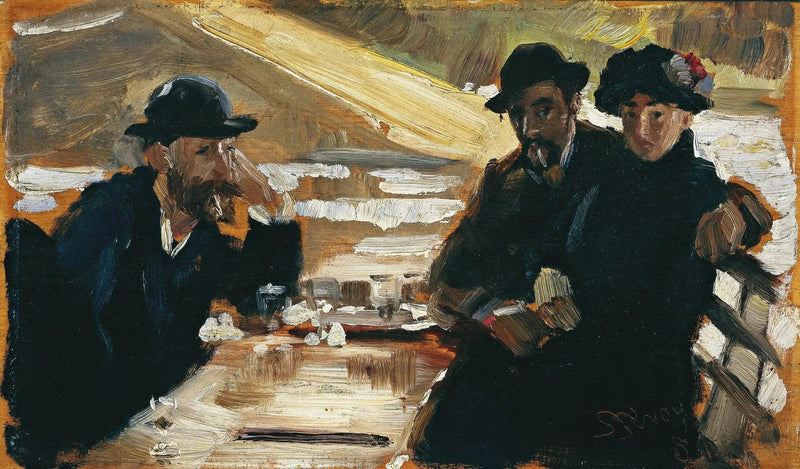 Eine Reise auf der Seine - Peder Severin Krøyer