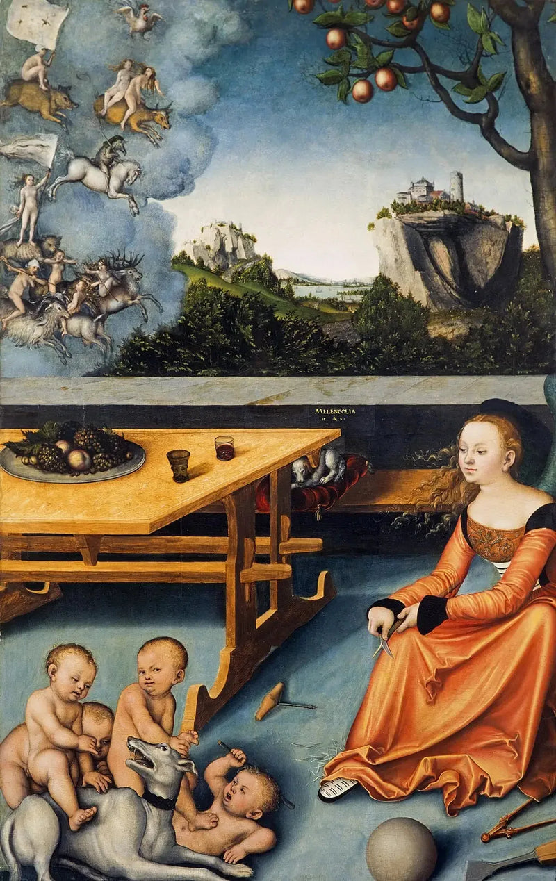 Eine Allegorie der Melancholie - Lucas Cranach der Ältere