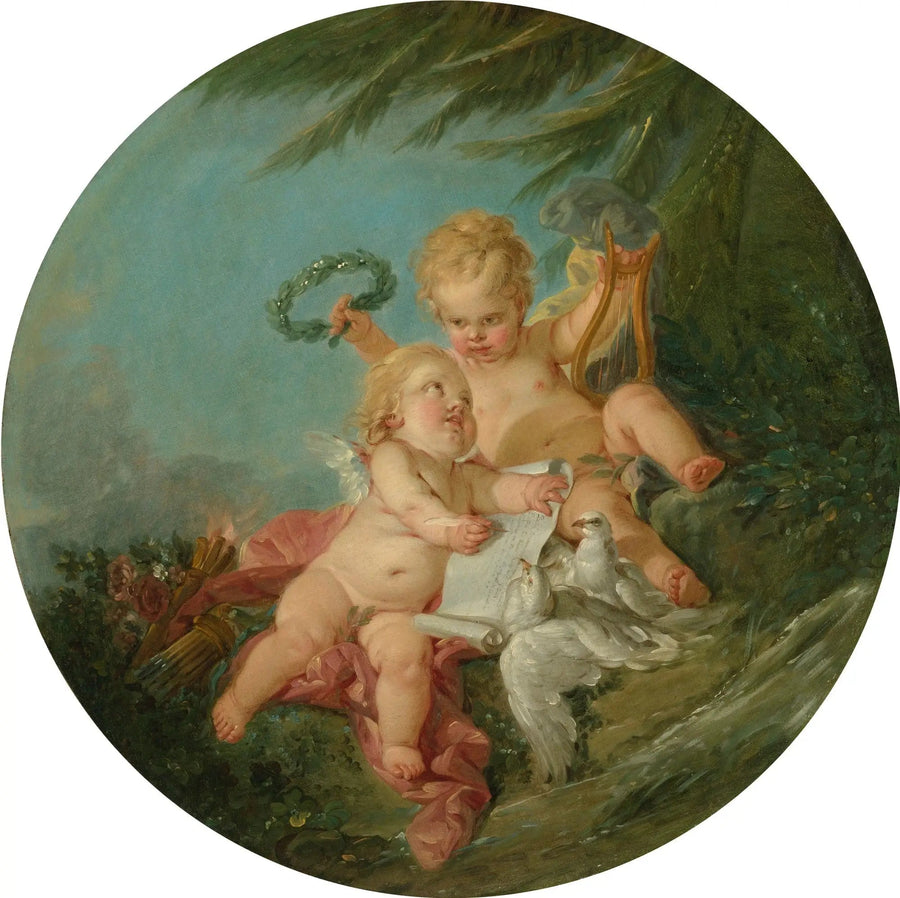 Eine Allegorie der Poesie - François Boucher