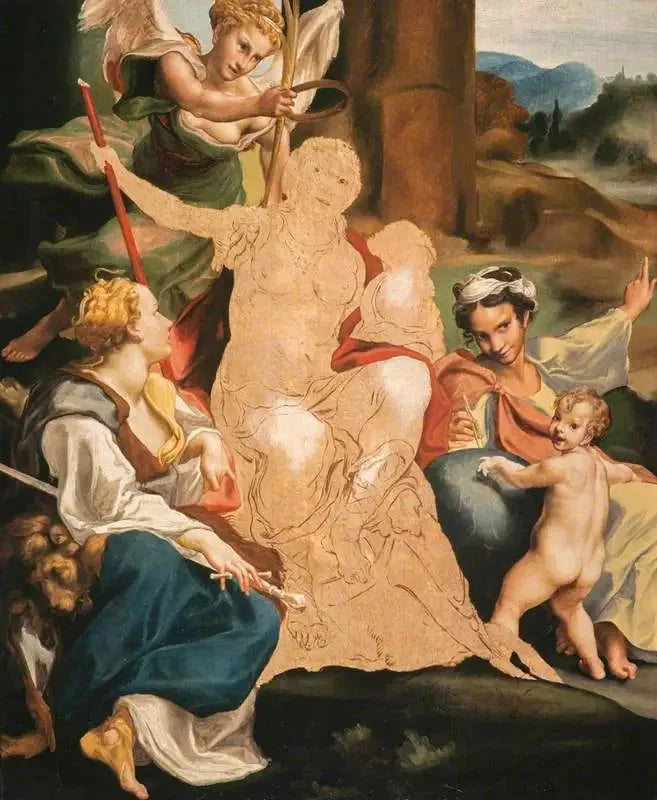 Eine Allegorie der Tugend (unvollendet) - Antonio da Correggio