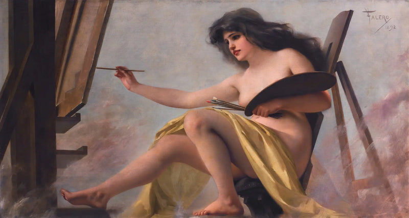 Eine Allegorie der Kunst - Luis Ricardo Falero