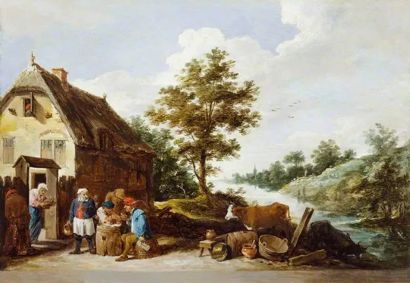 Eine Herberge am Flussufer - David Teniers der Jüngere