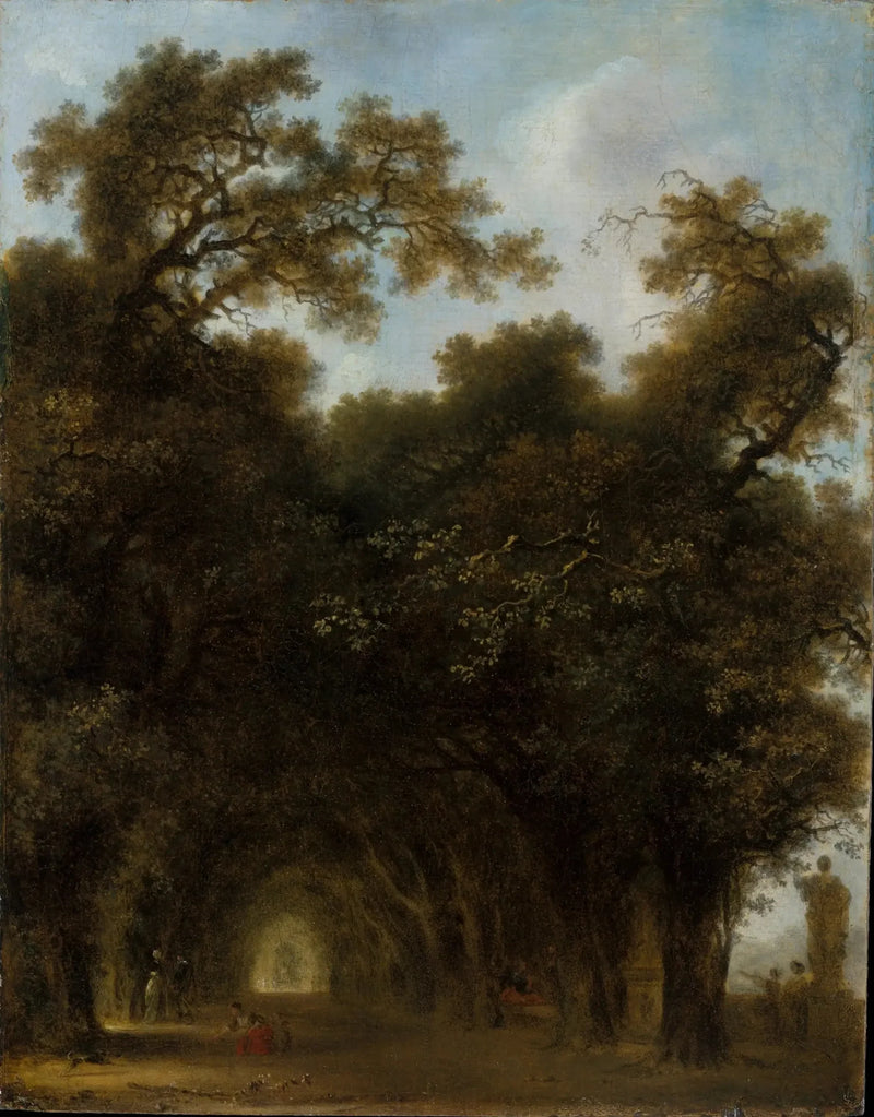 Eine schattige Allee - Jean-Honoré Fragonard