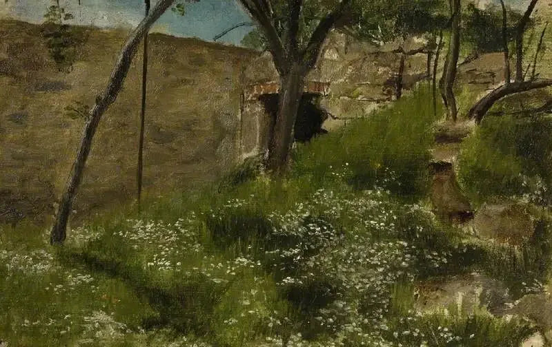 Eine Blumenbank - Lawrence Alma-Tadema