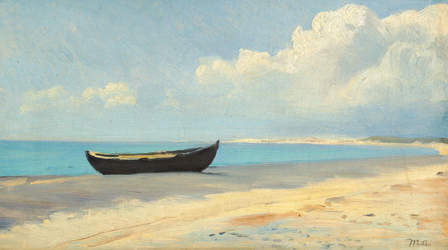 Ein Ruderboot am Strand von Skagen. – Michael Peter Ancher