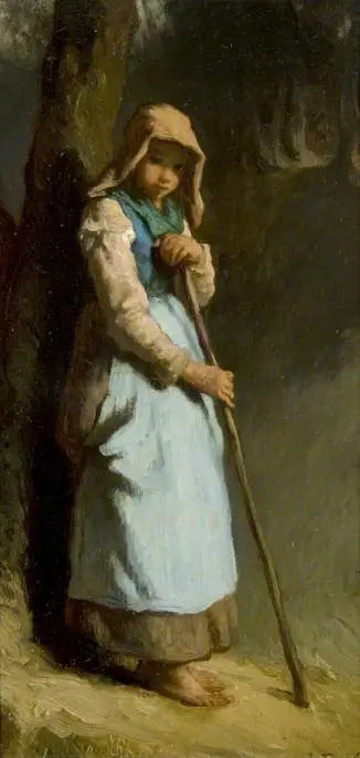 Eine Schäferin - Jean-François Millet