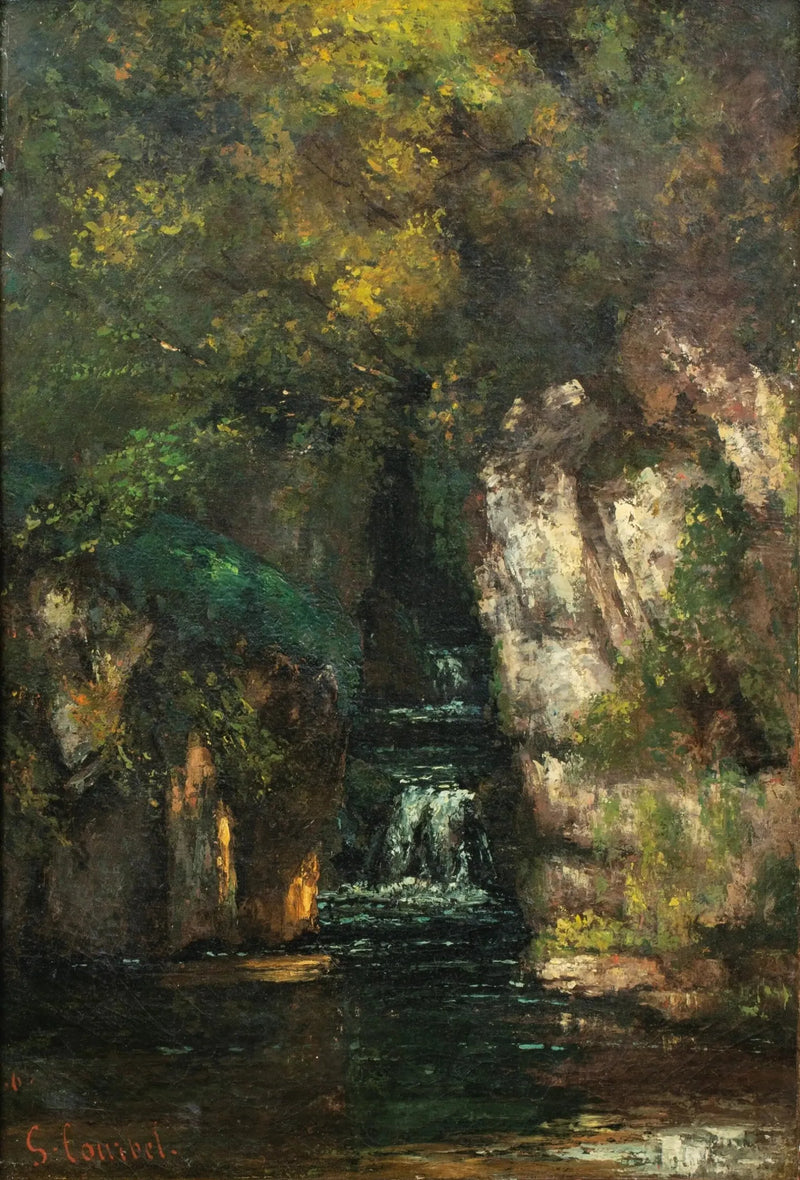 Ein Wasserfall bei Ornans - Gustave Courbet
