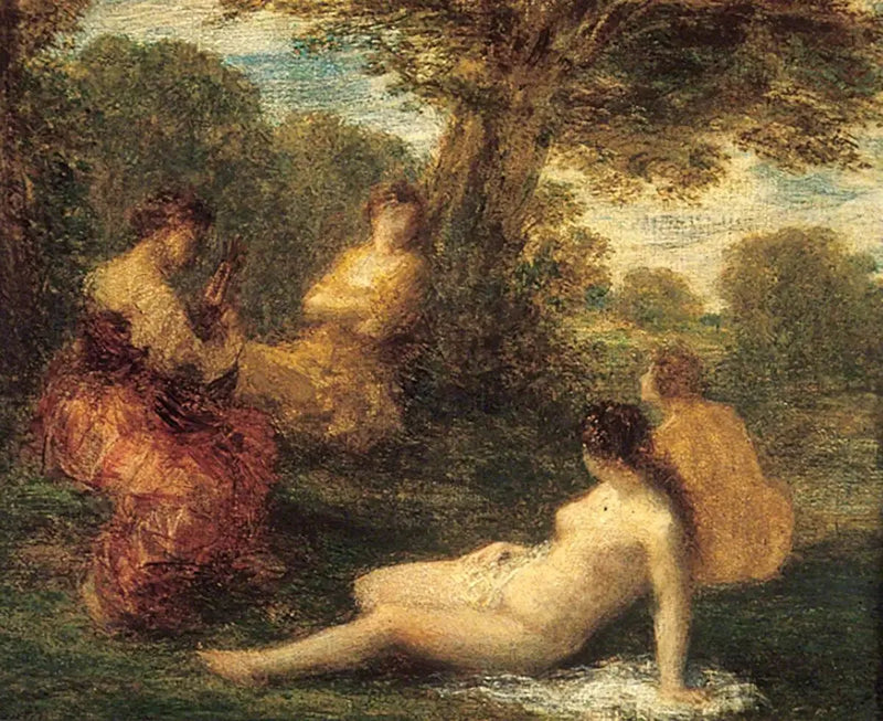 Eine lockere Konservierung (Die Plauderei) - Henri Fantin-Latour