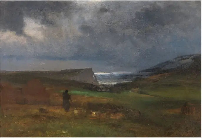 Eine Küste, am Abend - George Inness