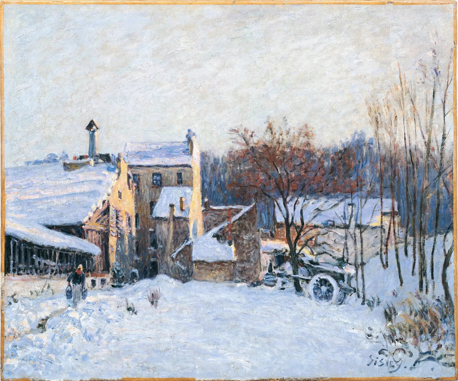 Ein Hof in Chaville - Alfred Sisley